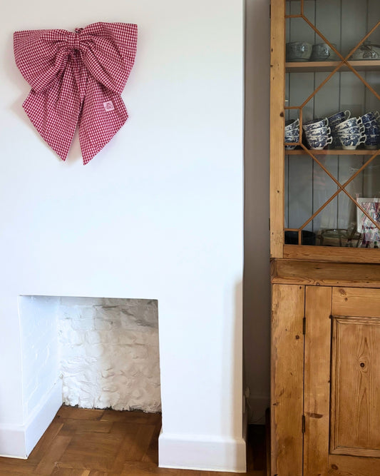 Puffy Bow - Red Gingham